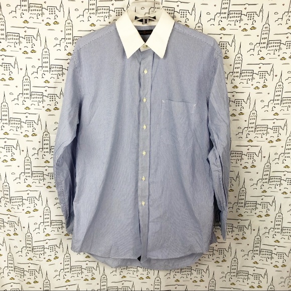 Tommy Hilfiger Other - ⚡️TOMMY HILFIGER Pinstripe Button Down 15.5